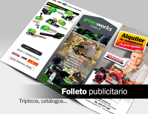 Diseño folleto publicitario