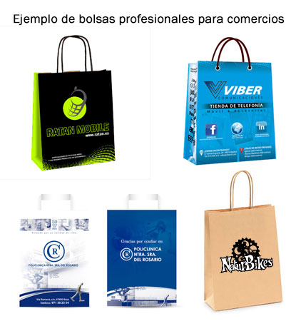 Diseño de bolsas para comercio y empresas