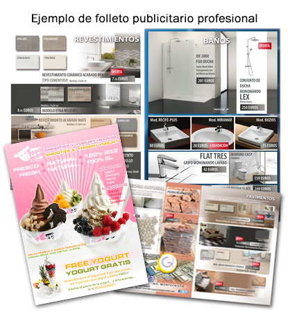 Muestra de folletos flyers profesionales